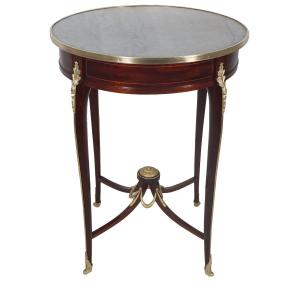Transition Style Pedestal Table, Late 19th Century