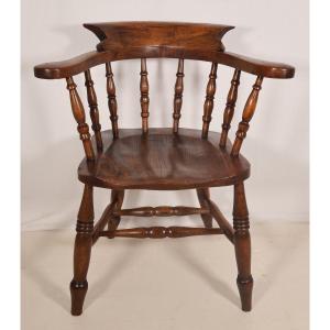 English Windsor Style Armchairs Victorian Era