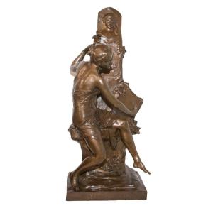 The Bronze Souvenir Emile Louis Picault End Of 19th Century 