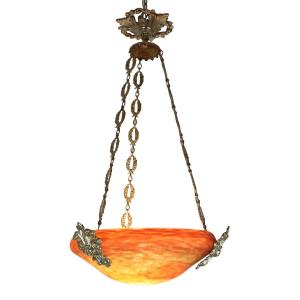 Daum Suspension Chandelier, 1900s