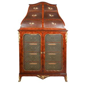 Louis XV Cartonnier Cabinet, Late 19th Century – Stamped Raulin