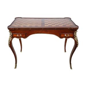 Backgammon Table In Rosewood And Amaranth – Louis XV Period