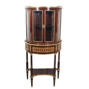 Half-moon Display Case Attributed To Paul Sormani, Late 19th Century
