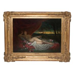Oil On Panel Jean-louis Victor Viger Du Vigneau (1819–1879)