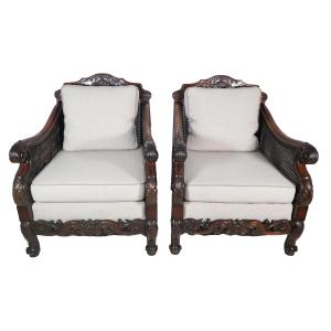  Pair Of English Bergères George V Style Circa 1910