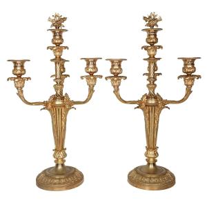 Pair Of Napoleon III Period Candlesticks