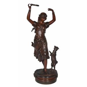 Bronze Esmeralda Signed Austria Bergmann 1861-1936