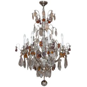  Louis XV Style Cage Chandelier From Maison Baguès, Early 20th Century