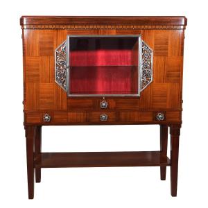 Art Deco Sideboard In Rosewood And Mahogany - Louis Majorelle (1859-1926)