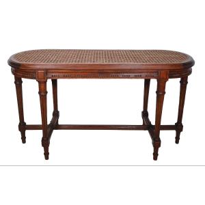 Louis XVI Style Piano Bench, Late 19th Century