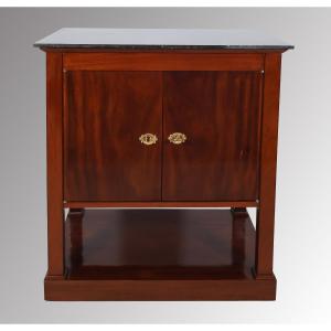 A Mahogany Writing Desk And Occasional Table From The Empire Period.