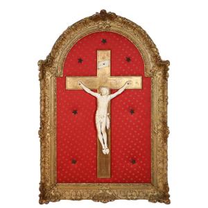 Grand Christ Ivory Regency Period Early Eighteenth Century