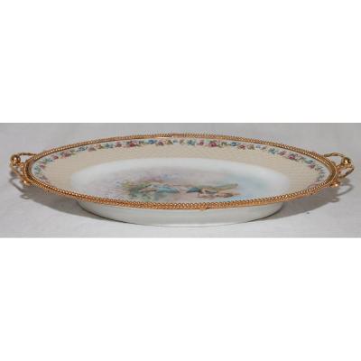 Limoges Porcelain Cup J. Bac Early Twentieth