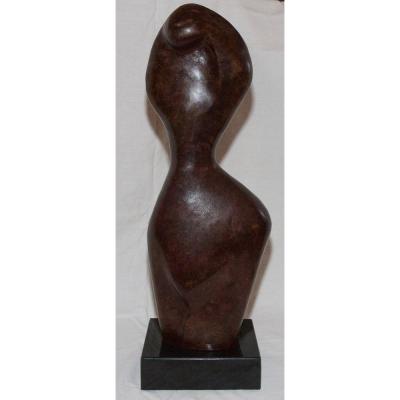 « Pudeur » Sculpture En Bronze  Xavier Alvarez