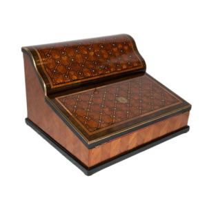 Paul Sormani Writing Desk In Marquetry Circa 1860