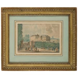 View Of The Château De Saint-cloud In 1788, By Antoine Meunier.