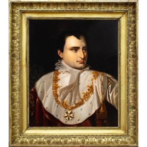 Portrait de Napoléon en costume de sacre , atelier de Lefèvre 1806