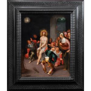 Christ With The Outrages, Workshop Of Frans Francken, Early 17th Century