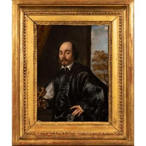 Portrait Of A Man Holding A Skull, Flanders, Early 17th Century