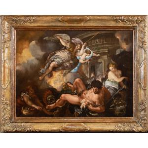 The Death Of Samson, Italy 17th Century 