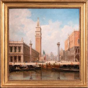 View Of Venice Attributed To Ponhus-cinier , 19th Century