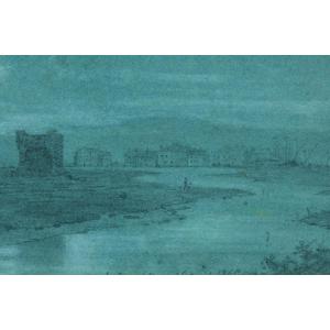 Pierre Auguste Brunet Houard Old Marine Drawing Animated Seaside 19th