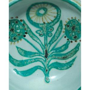 Robert Picault Rare Old Ceramic Salad Bowl Signed 22cm X 6.5 Cm Vintage Design