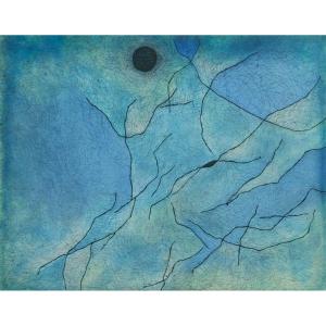 Gustave Singier Engraving Abstraction Colors 1960 Modern Art