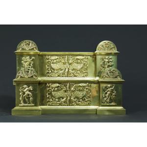 Empire Period Fireplace Bar Elements Bronze Neo Classical Cladding Chateau Decor