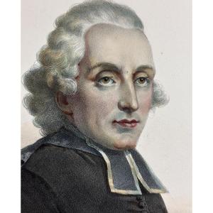 Delpech Antique Engraving Portrait Abbot Henry Essex Edgworth Louis XVI Ireland