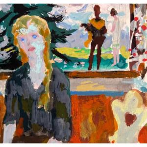 Jean Terles Margaret Kennedy The Nymph With A Faithful Heart Bohemian Portrait Gouache Book