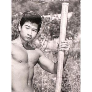 Jean Ferrero Portrait Young Man Nude René Domine Mr Cote d'Azur 1965 Bodybuilding Body Bulder