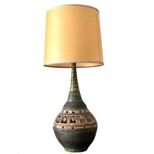 Georges Pelletier Large Ceramic Lamp, 80 Cm, Circa 1960 Vintage Design Interior Design