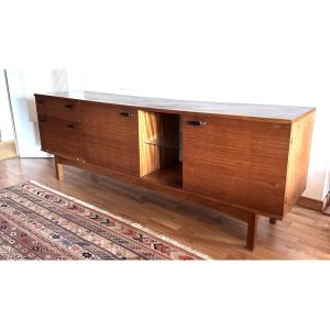 Scandinavian Teak Sideboard Niche Design Vintage Low Buffet 1960 Storage Interior Design