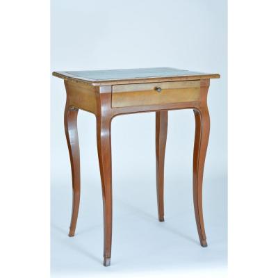 Antique Louis XV Period Writing Table Lady's Desk Molded Cherry Tree Decor