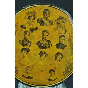 Old Royalist Snuff Box Duke Of Orleans Wood Warin Paris Souvenir 1830 Showcase