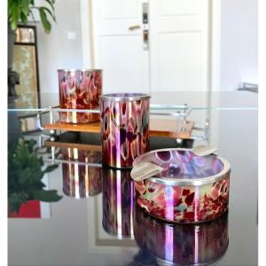 Glass Smoking Kit - Art Deco Modernist Style