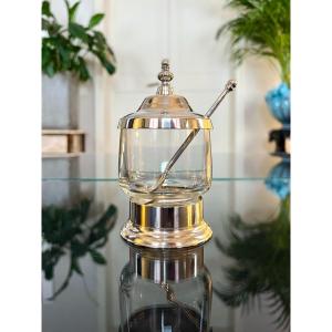 Glass Mustard Pot