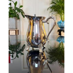Silver Metal Pitcher Carafe