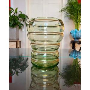 Vintage Glass Vase - Large Format - 20th Century 1960 - 70