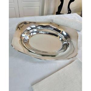 Silver Plated Bread Basket - Christofle Hallmarked Shaped Piece - 20th Century 