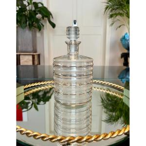Bar Carafe - Glass Bottle - Fine Gold Filled - Art Deco