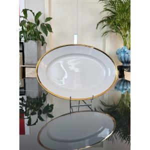 Oval Porcelain Serving Dish - Pillivuyt - Art Deco