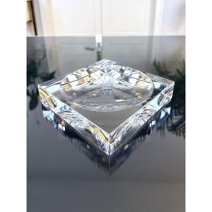 Baccarat Crystal Trinket Dish - Modern Vintage Decoration