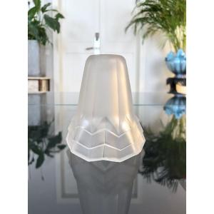 Tulip For Art Deco Lighting By Degué - Frosted Glass - Chandelier Lamp