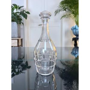 Vintage Glass Water Carafe - Bottle With Stopper