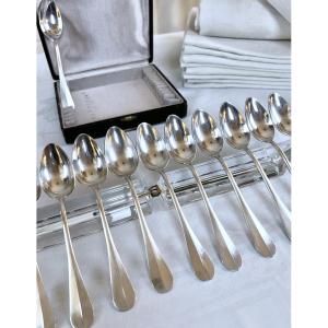 White Metal Dessert Spoons