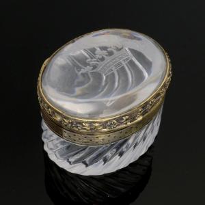 Crystal And Vermeil Box, Ducal Crown Of Napoleon III