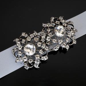 18th Century Silver And Rhinestone Belt Buckle