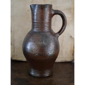 Stoneware Pitcher From The Rhine Valley – Frechen Workshops – 17th Century